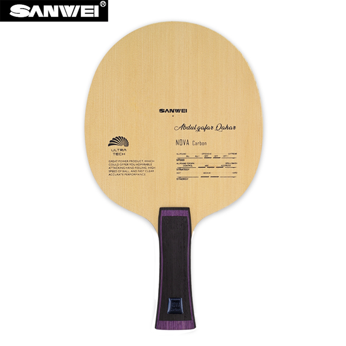Table Tennis Yasaka - SANWEI NOVA-Lame de tennis de table,