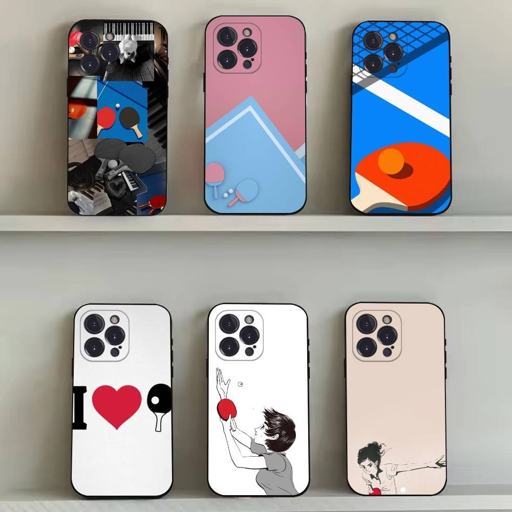 Table Tennis Animation - Coque de téléphone pour raquette de