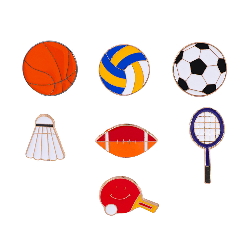 Table Tennis Animation - 1 Ensemble de badges en métal