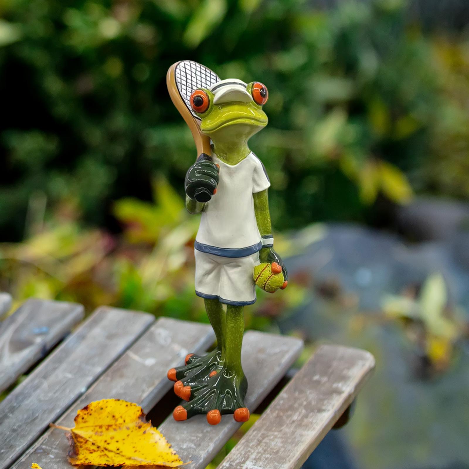 Table Tennis Animation - Statue de grenouille de tennis, figurine